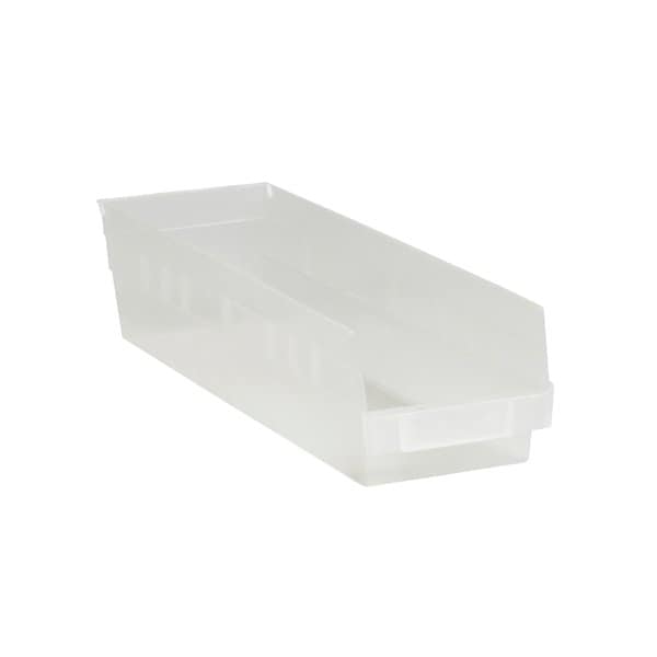Bsc Preferred 17-7/8 x 4 1/8 x 4'' Clear Plastic Shelf Bin Boxes, 20PK BUY00013289 - main